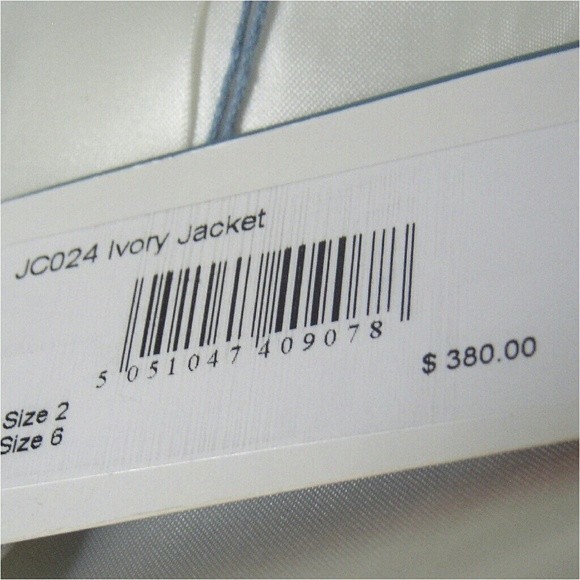 NWT DESIGNER MOTO BLAZER STAND COLLAR LINED OFF WITHE WOMENS … - Picture 10 of 12